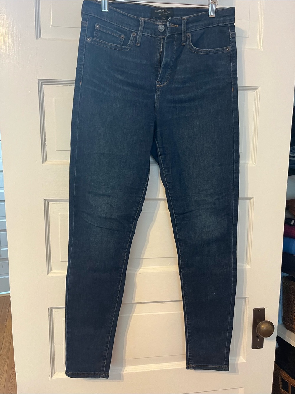 Banana Republic Women's Skinny Jeans - Dark Blue Denim